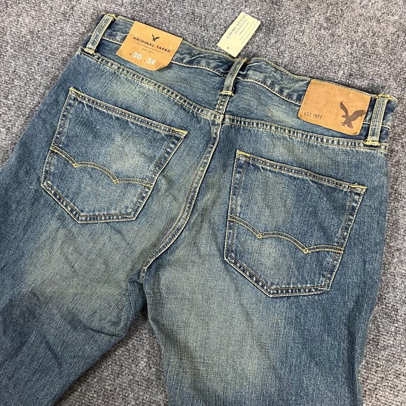 American Eagle Outfitters Other - Men's American Eagle Original Taper Regular Fit Denim Blue Jeans W30 L34 NWT
